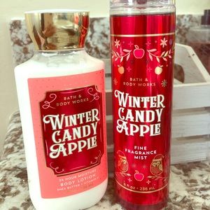 Winter candy apple body spray & lotion 🍎❄️